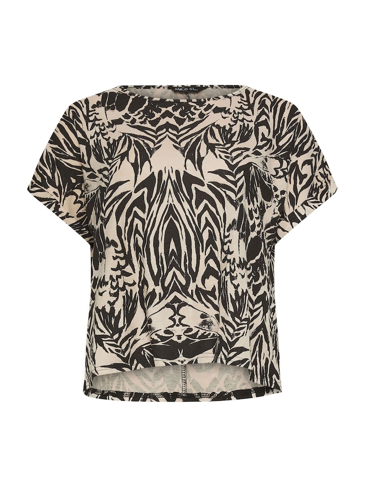 M&Co Black Printed Box Top - Image 5 of 5