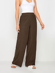 Long Tall Sally Brown Textured Trousers - Image 2 of 5