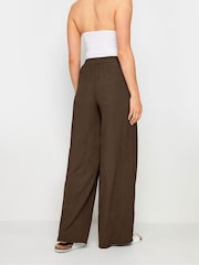 Long Tall Sally Brown Textured Trousers - Image 3 of 5