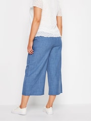 M&Co Blue Linen Look Culottes - Image 3 of 5