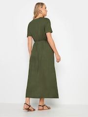 Long Tall Sally Green 100% Cotton Maxi T-Shirt Dress - Image 3 of 5