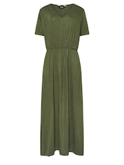 Long Tall Sally Green 100% Cotton Maxi T-Shirt Dress - Image 5 of 5