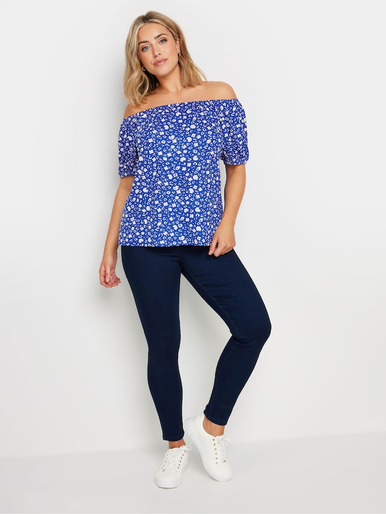 M&Co Blue Ditsy Boho Top - Image 2 of 5
