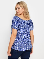 M&Co Blue Ditsy Boho Top - Image 3 of 5