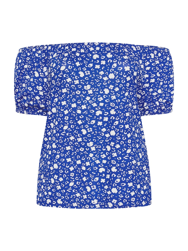 M&Co Blue Ditsy Boho Top - Image 5 of 5