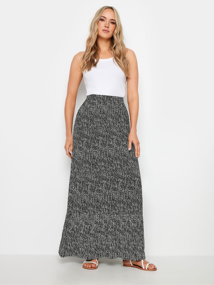 Long Tall Sally Black Tiered Maxi Skirt With Pockets - Image 2 of 5