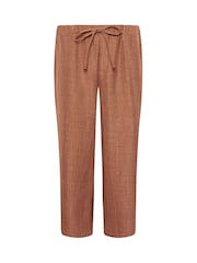 M&Co Brown Linen Look Culottes - Image 5 of 5