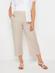 M&Co Beige Seamed Front Pocket Culottes - Image 1 of 5