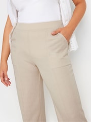 M&Co Beige Seamed Front Pocket Culottes - Image 4 of 5