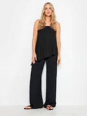Long Tall Sally Black Chocolate Strappy Asymmetric Top - Image 2 of 6