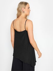 Long Tall Sally Black Chocolate Strappy Asymmetric Top - Image 3 of 6