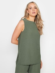 Long Tall Sally Green Sleeveless Belted Top - Image 1 of 5