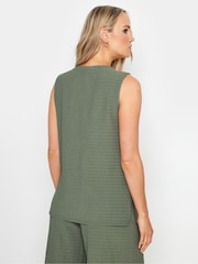 Long Tall Sally Green Sleeveless Belted Top - Image 3 of 5