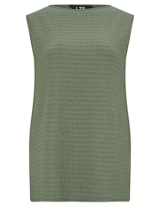 Long Tall Sally Green Sleeveless Belted Top - Image 5 of 5