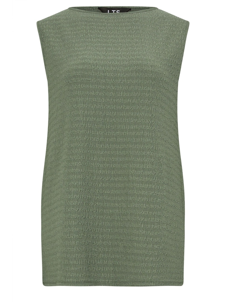 Long Tall Sally Green Sleeveless Belted Top - Image 5 of 5