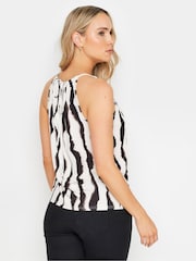 Long Tall Sally Natural Abstract Halter Neck Top - Image 3 of 5