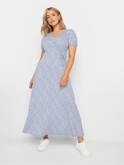 M&Co Ditsy Wrap Midi Dress - Bild 1 von 5