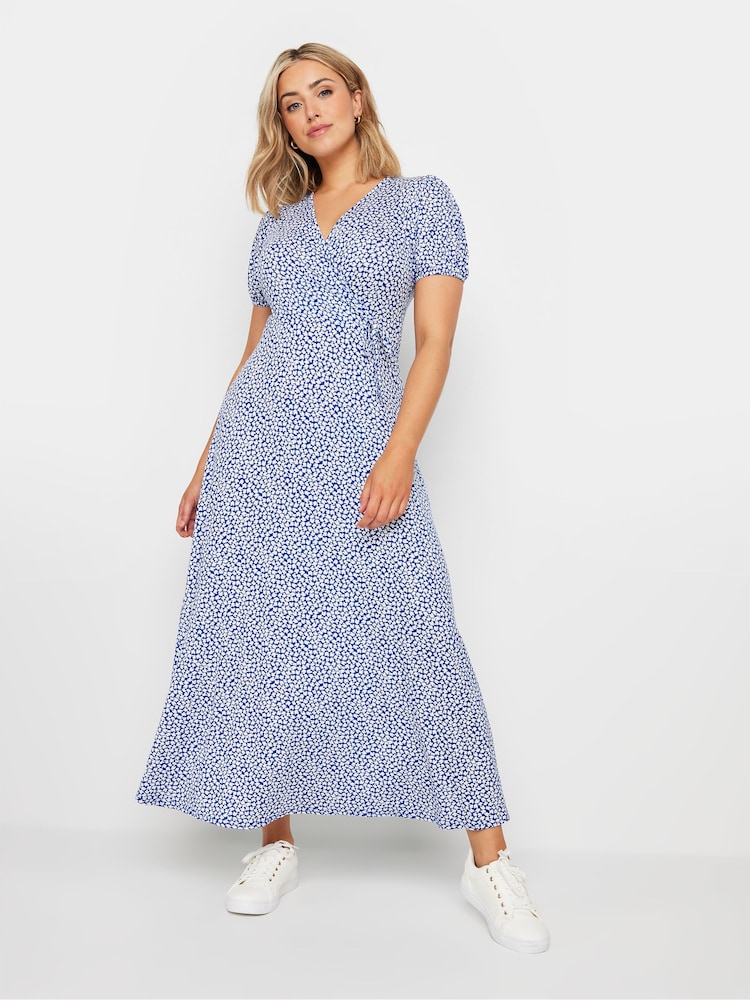 M&Co Ditsy Wrap Midi Dress - Bild 1 von 5 M&Co Ditsy Wrap Midi Dress - Bild 1 von 5