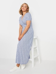 M&Co Ditsy Wrap Midi Dress - Bild 2 von 5