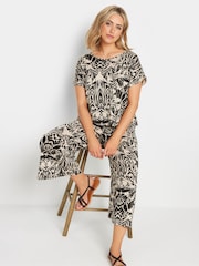 M&Co Black Printed Culottes - Image 1 of 5