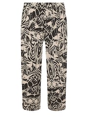 M&Co Black Printed Culottes - Image 5 of 5