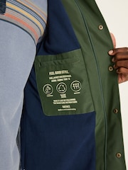 FatFace Westbay Dark Green Waterproof Raincoat - Image 5 of 7