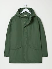 FatFace Westbay Dark Green Waterproof Raincoat - Image 7 of 7