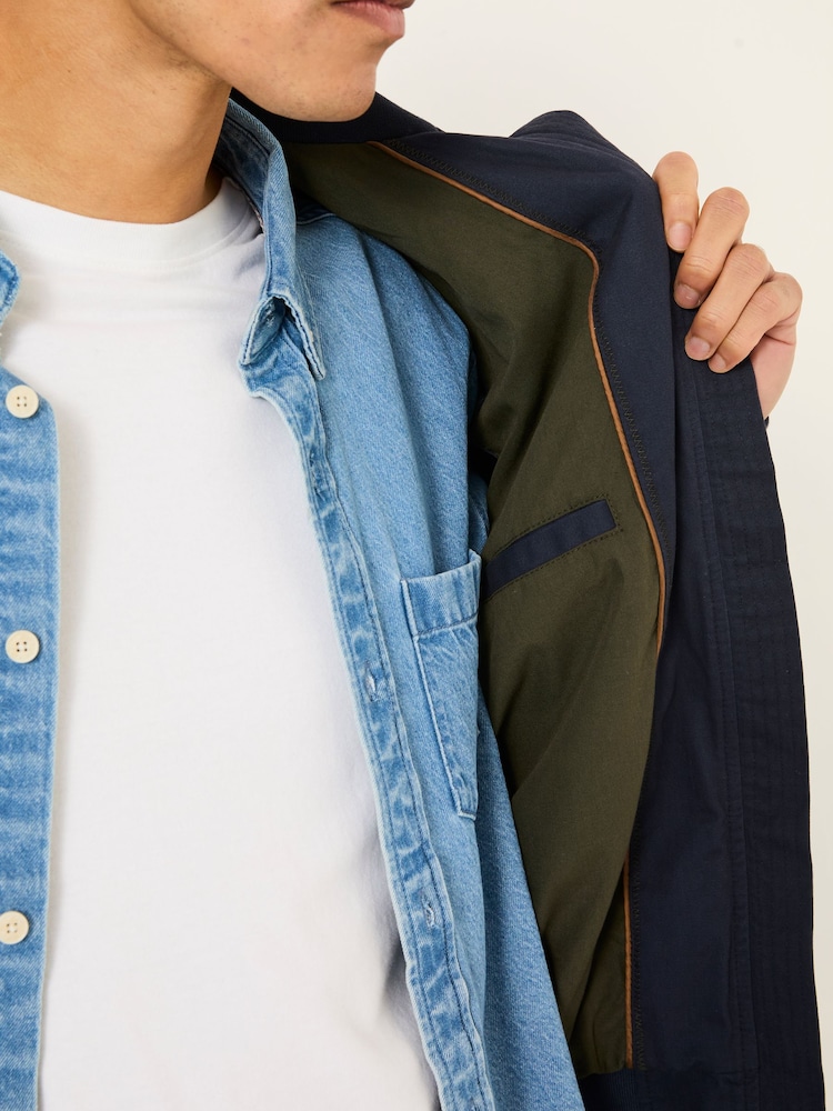 FatFace Navy Harrington Jacket - Image 6 of 8