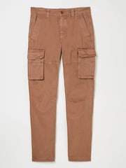 FatFace Breakyard Rust Brown Cargo Trousers - Image 6 of 6