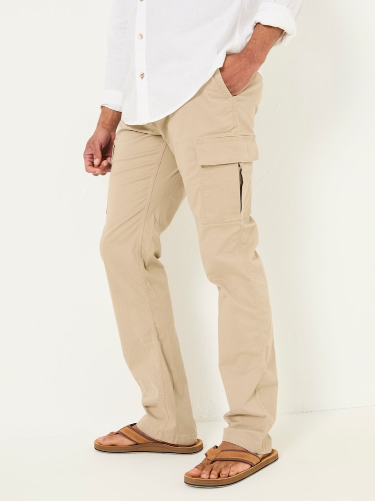 Бежевый - FatFace Cargo Trousers - Image 1 of 7