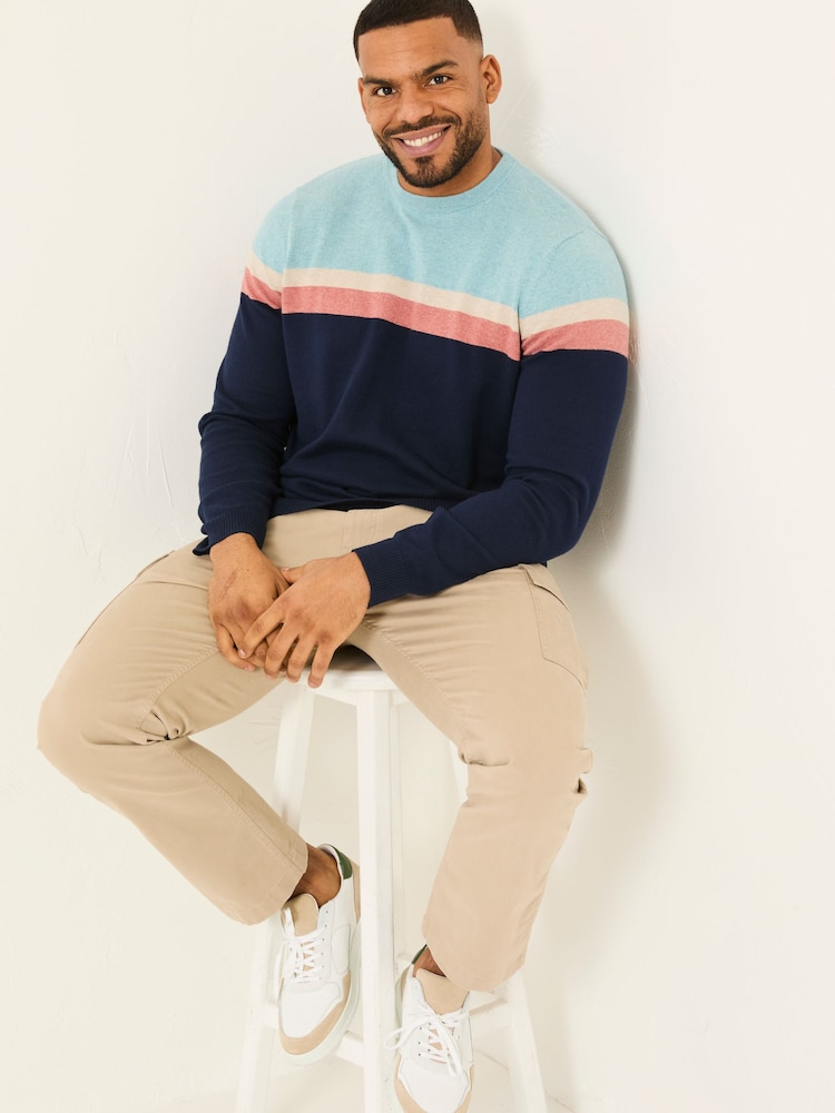 FatFace Mawes Natural Cargo Trousers - Image 6 of 7