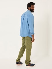 FatFace Wardly Olive Green Canvas Cargo Trousers - Image 2 of 5