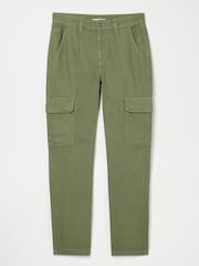 FatFace Wardly Olive Green Canvas Cargo Trousers - Image 5 of 5