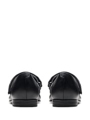 Clarks Black Wide Fit (G) Finja Gem Mary Jane School Shoes - Image 7 of 8