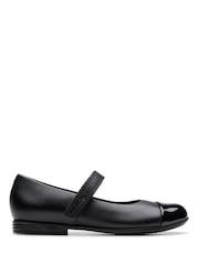 Clarks Black Wide Fit (G) Finja Gem Mary Jane Shoes - Image 1 of 7