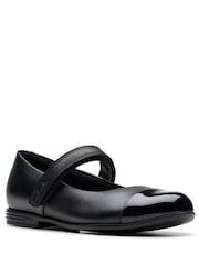 Clarks Black Wide Fit (G) Finja Gem Mary Jane Shoes - Image 3 of 7