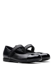 Clarks Black Wide Fit (G) Finja Gem Mary Jane Shoes - Image 4 of 7