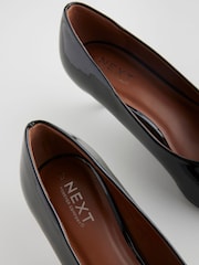 Black Patent Forever Comfort® Point Toe Peg Kitten Heels - Image 3 of 5
