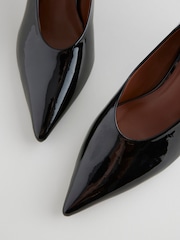 Black Patent Forever Comfort® Point Toe Peg Kitten Heels - Image 5 of 5