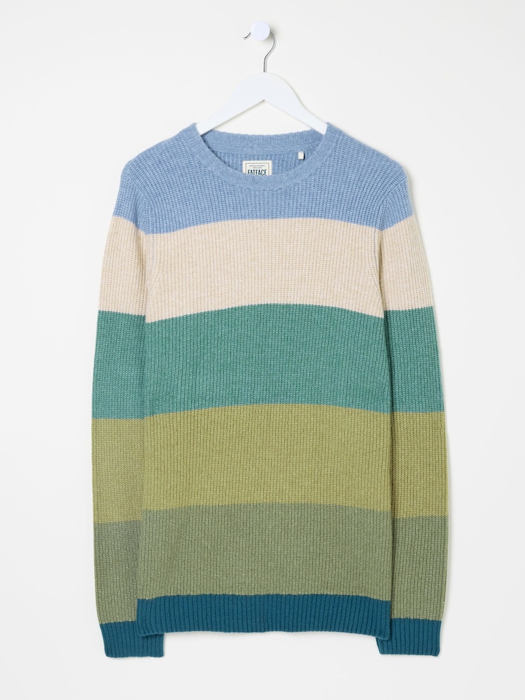 Gestreifter Pullover mit Rundhalsausschnitt - Bild 8 von 8 Gestreifter Pullover mit Rundhalsausschnitt - Bild 8 von 8