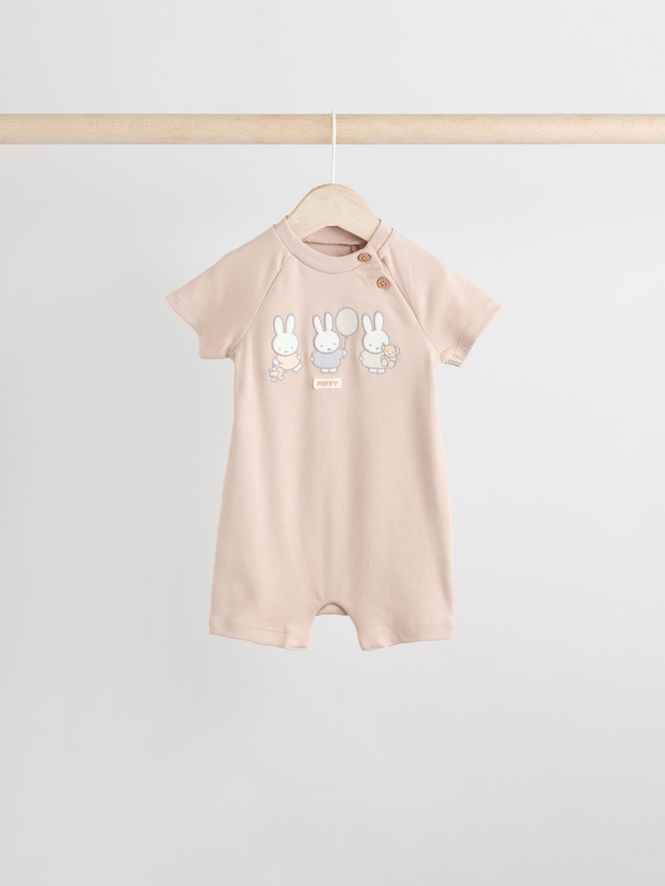Neutral Miffy Miffy 3 Pack Baby Romper (0mths-2yrs) - Image 9 of 13