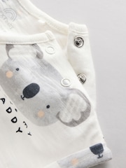 Ecru I Love My Daddy Baby Romper (0-18mths) - Image 6 of 7