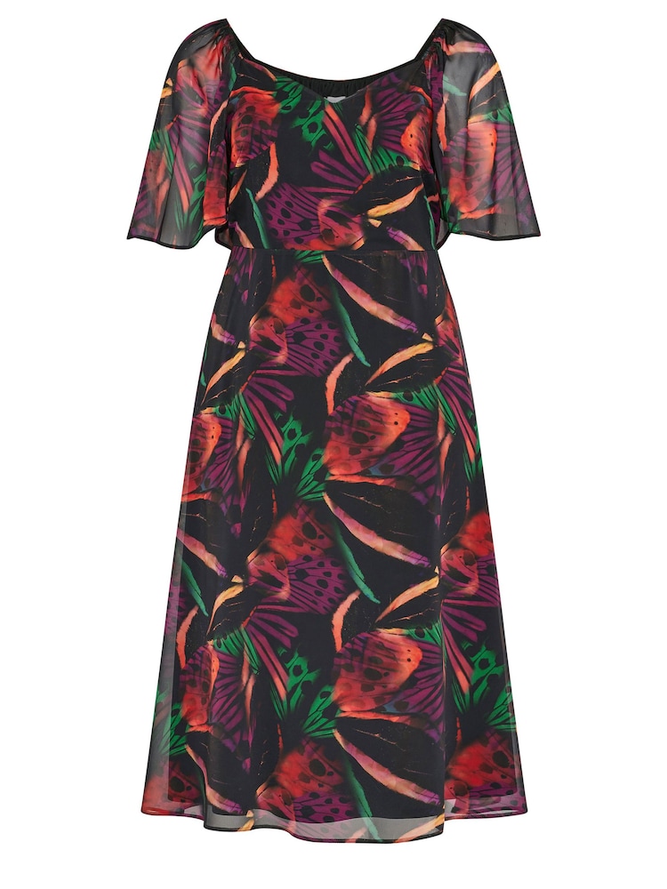Yours Curve London Butterfly Maxi Dress - Bild 5 von 5 Yours Curve London Butterfly Maxi Dress - Bild 5 von 5