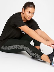Yours Curve Black Side Panel Active Leggings - Image 4 of 4