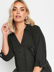 Negro - Camisa de cambray de Yours Curve - Imagen 4 de 5