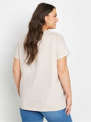 Yours Curve Natural Positivity Heart T-Shirt - Image 3 of 5