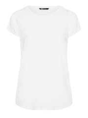 Yours Curve Black Core Basic T-Shirts 3 Pack - Image 8 of 9