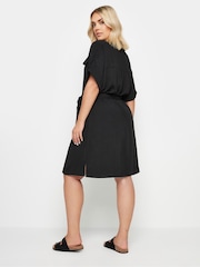 Yours Curve Black Utility Airflow Dress - Image 3 of 5