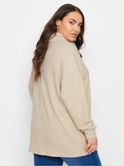 Yours Curve Natural Soft Touch Turtle Neck Jumper - Image 3 of 5