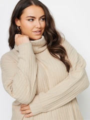 Yours Curve Natural Soft Touch Turtle Neck Jumper - Image 4 of 5